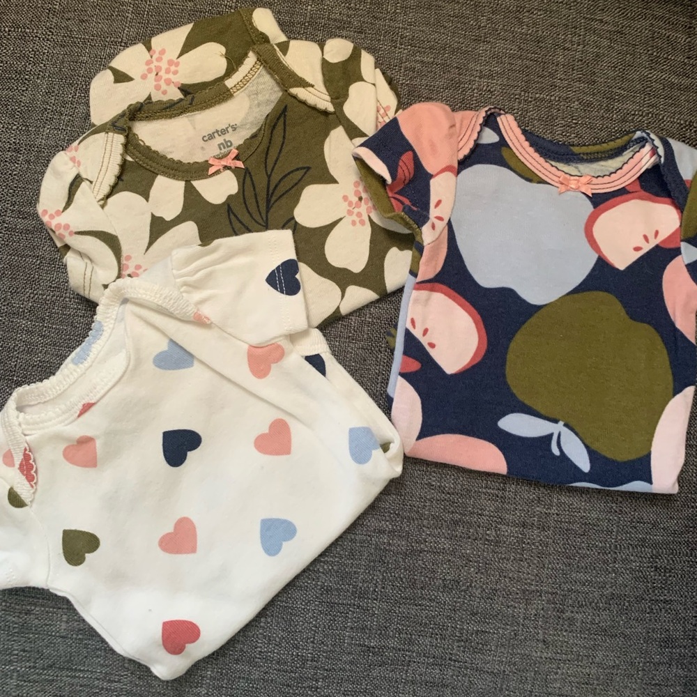 Carters newborn onsies